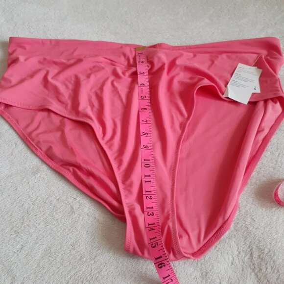 Old Navy NWT Women's Size 3X Cross Front Day Lily Pink Bikini Bottoms - Picture 10 of 11